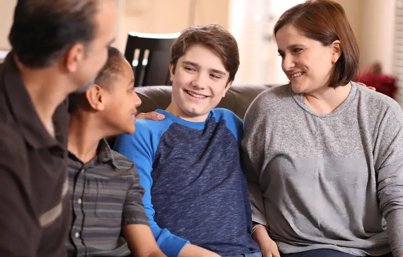 Kin Family sitting with DSS 