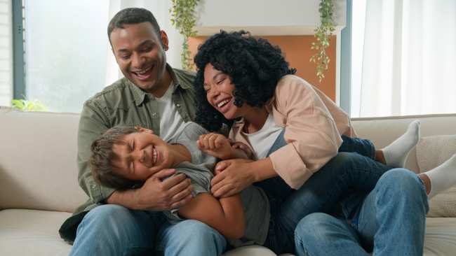 Example of fostering to adopt - family with child